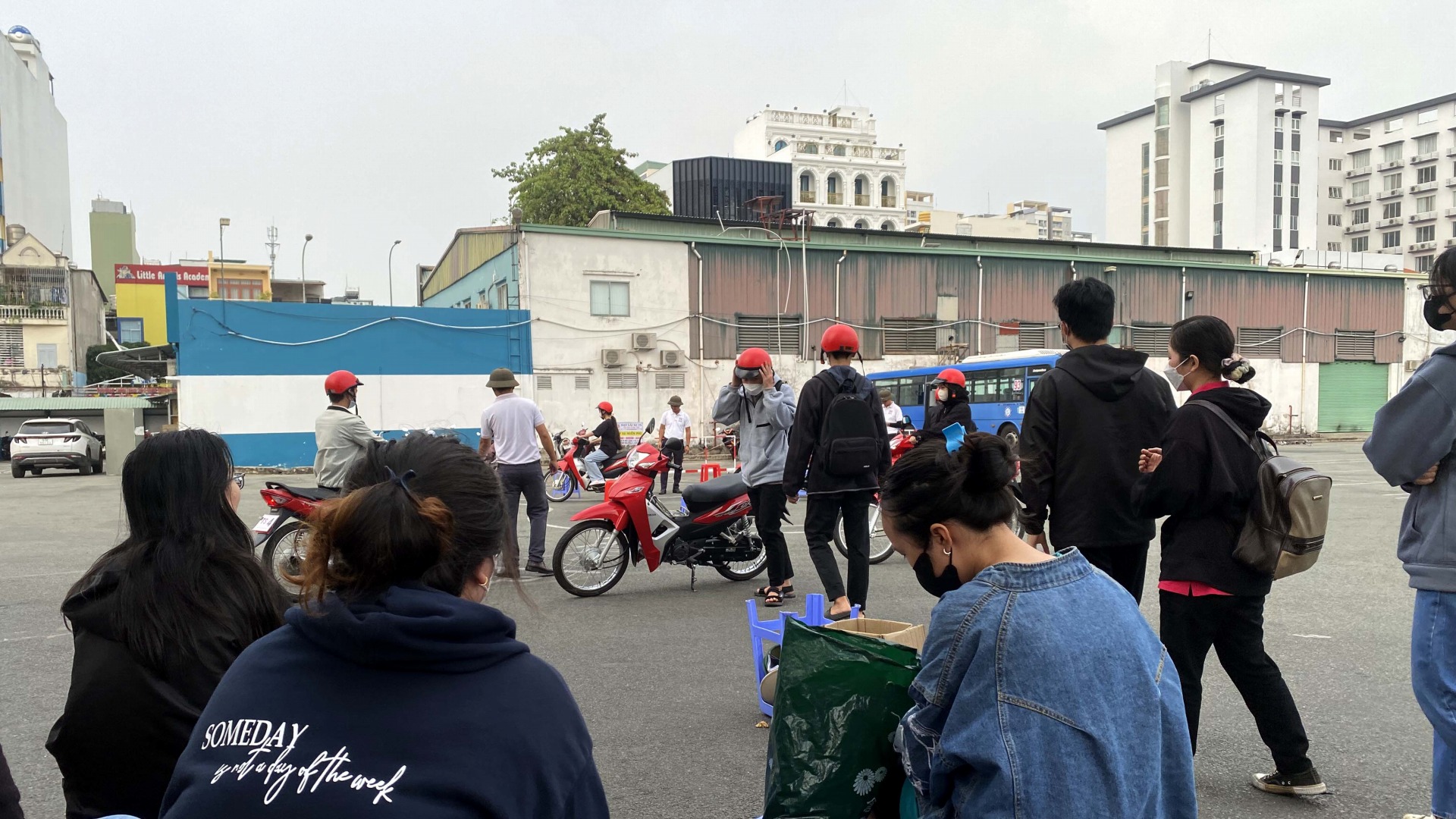 ベトナムバイク免許・練習風景